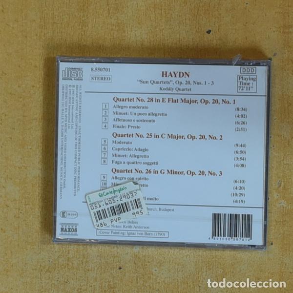 CDs de m&uacute;sica: HAYDN - STRING QUARTETS OP 20 - CD - Foto 2