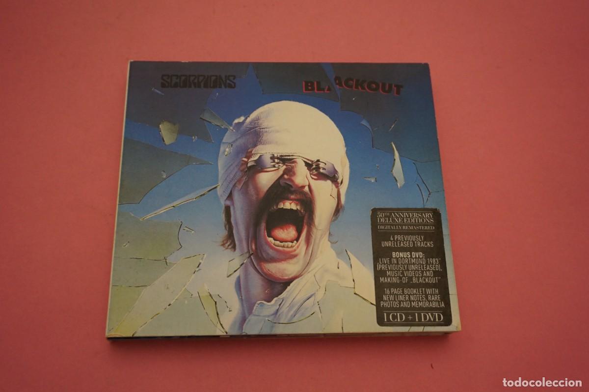 CDs de m&uacute;sica: CD + DVD/ SCORPIONS - BLACKOUT - 50 ANNIVERSARY DELUXE EDITIONS - DISCOS EN EXCELENTE ESTADO