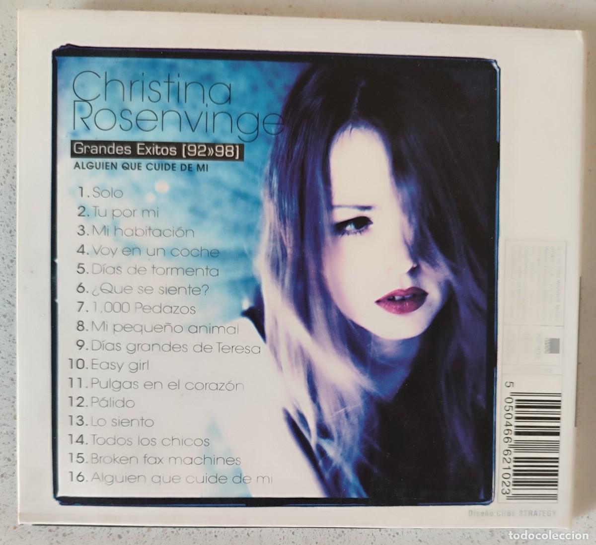 CDs de m&uacute;sica: CHRISTINA ROSENVINGE - ALGUIEN QUE CUIDE DE MI, GRANDES EXITOS 92-98 (CD) 2003 - 16 TEMAS - DIGIPACK