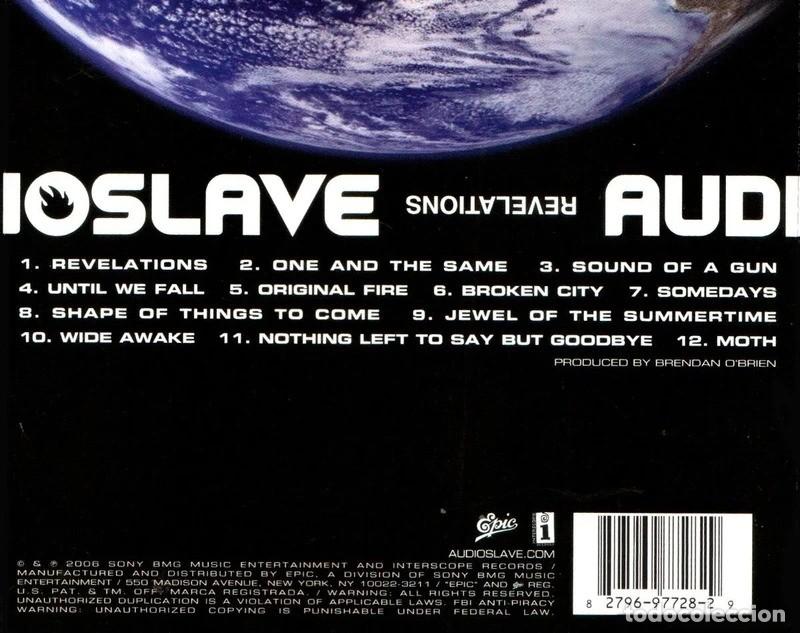 CDs de m&uacute;sica: AUDIOSLAVE. REVELATIONS. CD. - Foto 2
