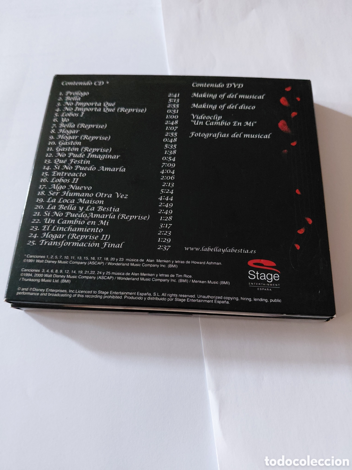 CDs de m&uacute;sica: Cd +dvd la bella y la bestia - Foto 7