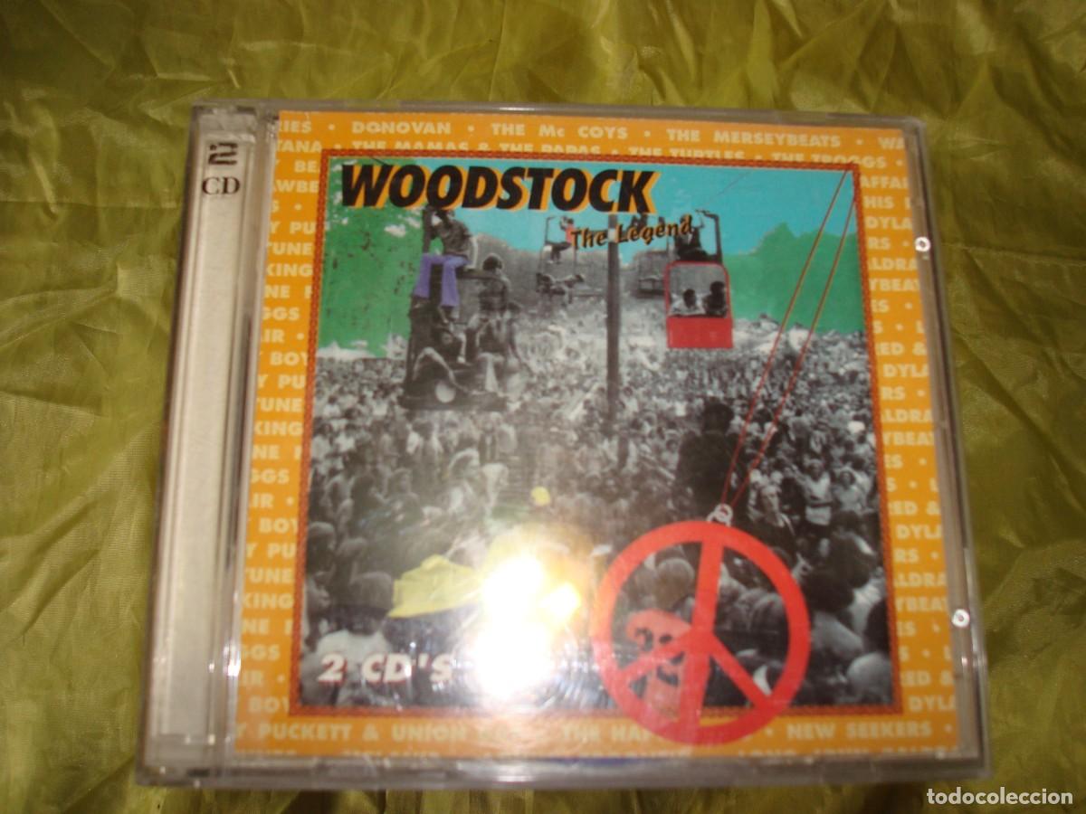 CDs de m&uacute;sica: WOODSTOCK. THE LEGEND. THE TROGGS, DONOVAN, THE TURTLES....2 CD&acute;S