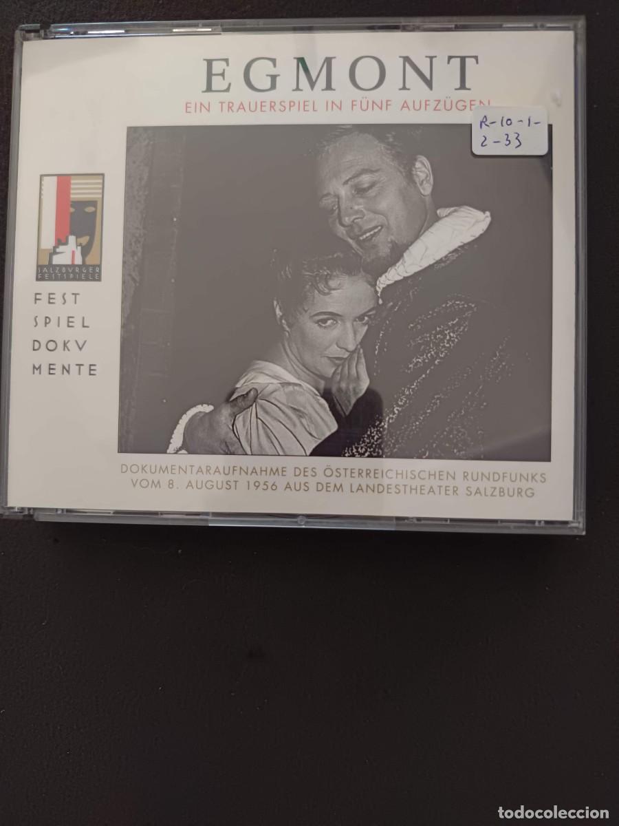 CDs de m&uacute;sica: 2 CD. EGMONT. EIN TRAUERSPIEL IN F&Uuml;NF AUFZ&Uuml;GE. DOKUMENTARAUFNAHME DES &Ouml;STERREICHISCHERN RUNDFUNKS VO