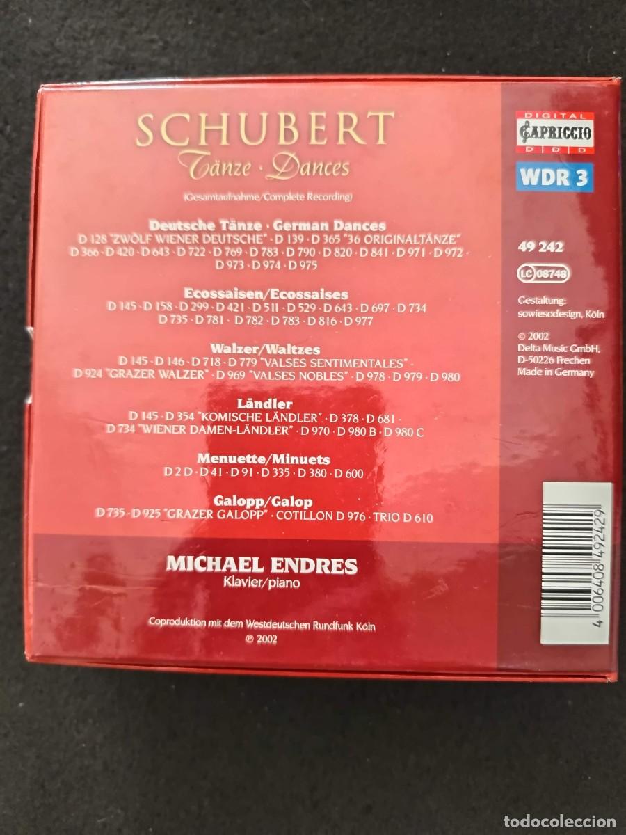 CDs de m&uacute;sica: 5 CD BOX. SCHUBERT: T&Auml;NZE / DANCES. PIANO : MICHAEL ENDRES - Foto 2