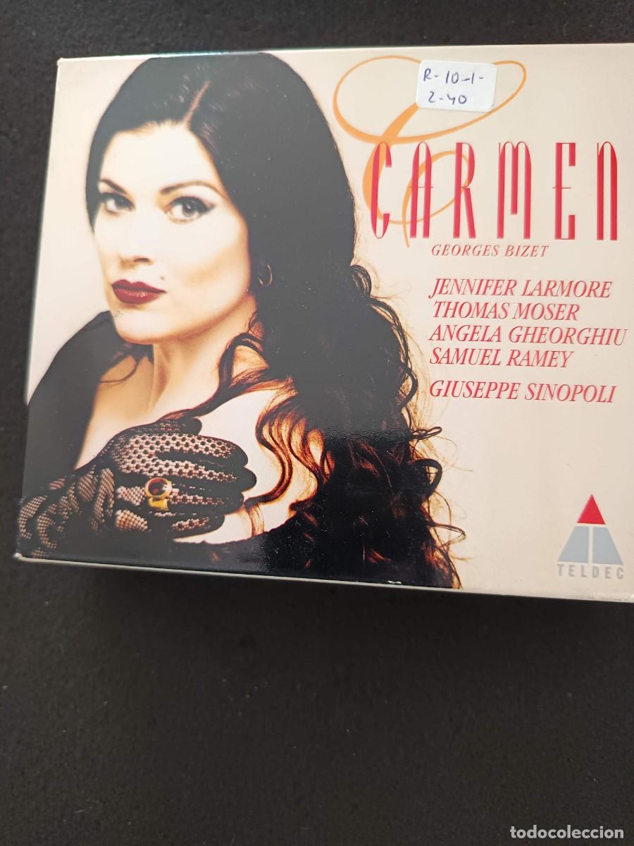 CDs de m&uacute;sica: 3 CD BOX. BIZET: CARMEN. DIR: GIUSEPPE SINOPOLI. INT&Eacute;RP: JENNIFER LARMORE, THOMAS MOSER, ANGELA GHEO