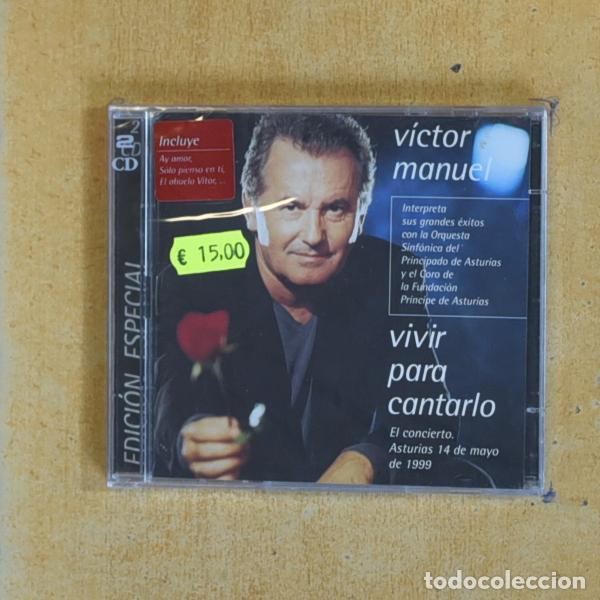 CDs de m&uacute;sica: VICTOR MANUEL - VIVIR PARA CANTARLO - CD
