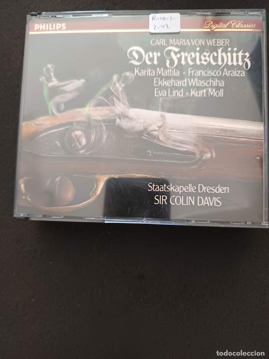 CDs de m&uacute;sica: 2 CD BOX. CARL MARIA VON WEBER: DER FREISCHUTZ (EL CAZADOR FURTIVO) DIR: SIR COLIN DAVIS.