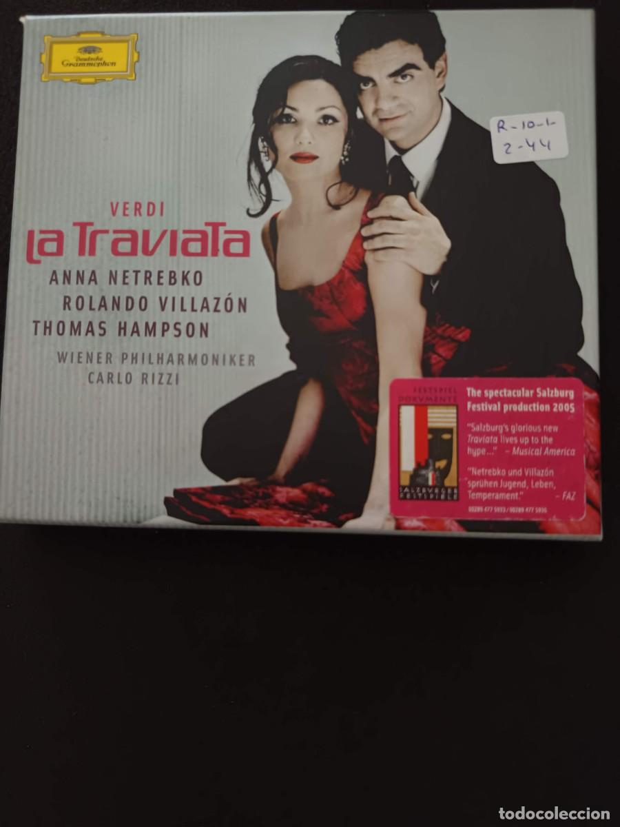 CDs de m&uacute;sica: 2 CD BOX. VERDI: LA TRAVIATA. DIR: CARLO RIZZI. INT&Eacute;RP: ANNA NETREBKO, ROLANDO VILLAZ&Oacute;N, THOMAS HAMP