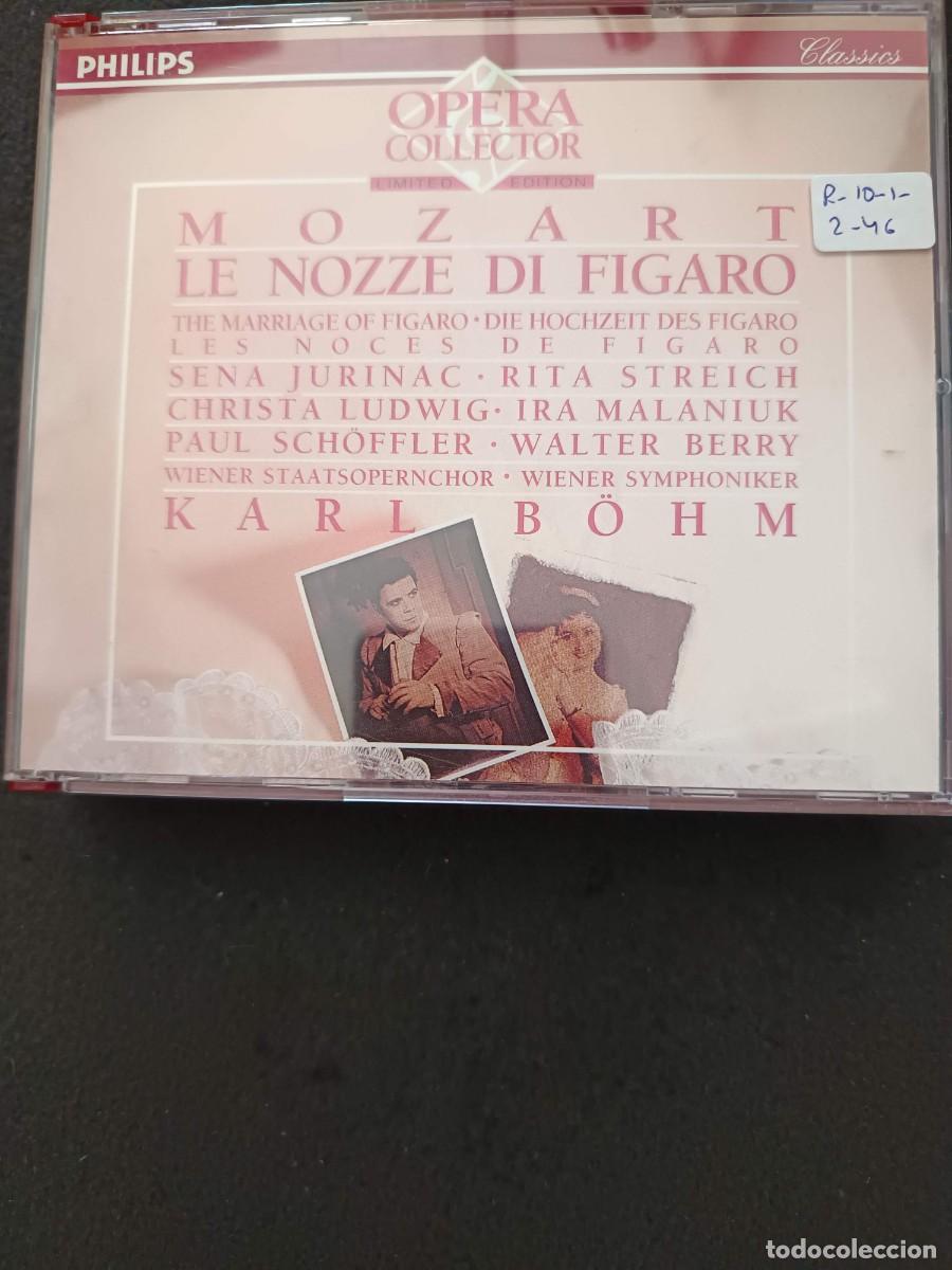 CDs de m&uacute;sica: 3 CD BOX. MOZART: LE NOZZE DI FIGARO. DIR: KARL B&Ouml;HM. INT&Eacute;RP: SENA JURINAC, RITA STREICH, CHRISTA LU