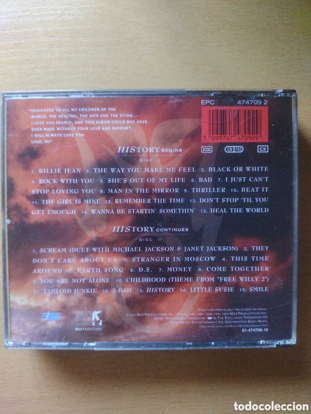 CDs de m&uacute;sica: CD Michael Jackson - History Past Present And Future - Foto 2