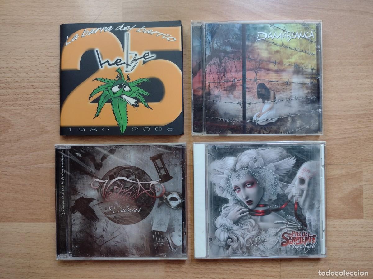 CDs de m&uacute;sica: Libro disco Hebe La barra del barrio y otros 3 CDs de Heavy Metal
