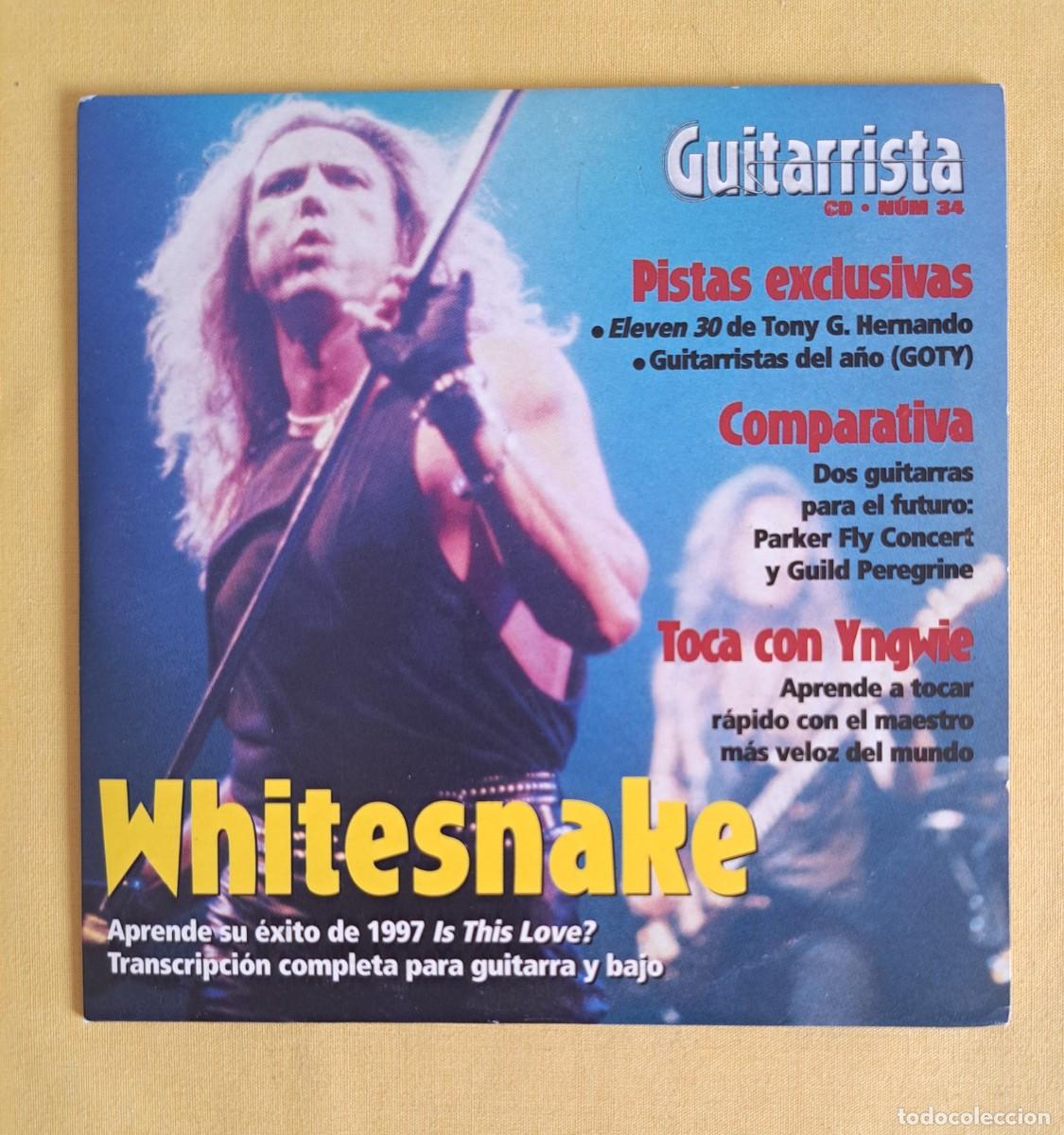 CDs de m&uacute;sica: GUITARRISTA - WHITESNAKE - CD NUM 34 - Foto 1