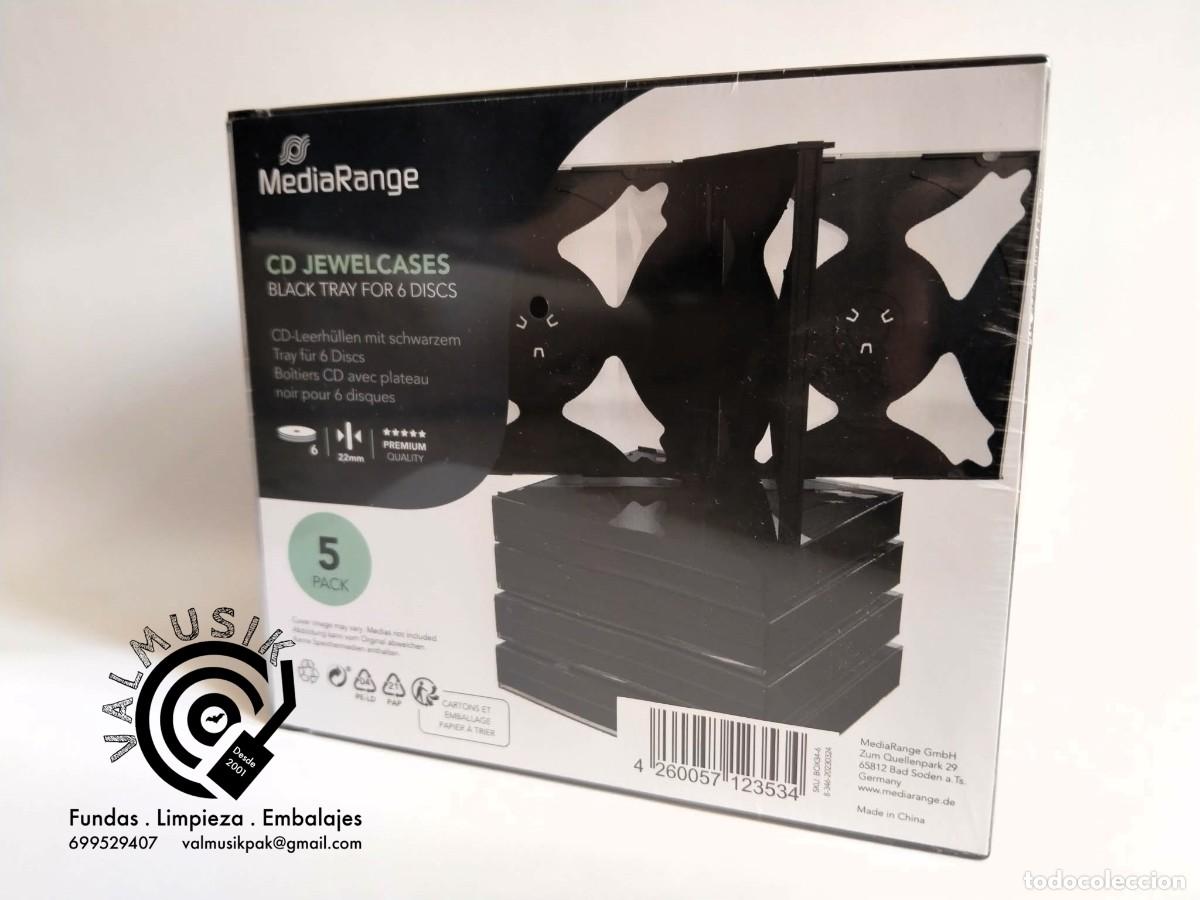 CDs de m&uacute;sica: 5 CAJAS GRUESAS PARA 6 CD - NUEVAS