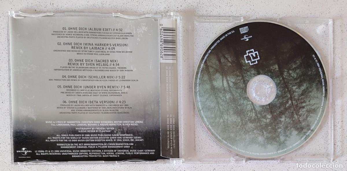 CDs de m&uacute;sica: Rammstein &ndash; Ohne Dich - CD MAXI SINGLE - 2004 - 6 TEMAS - Foto 2