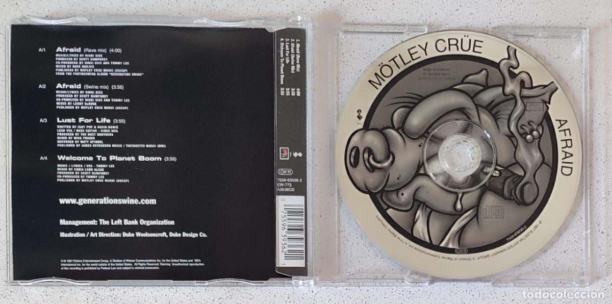 CDs de m&uacute;sica: MOTLEY CRUE - AFRAID (CD MAXI SINGLE) 1997 - 4 TEMAS - Foto 2