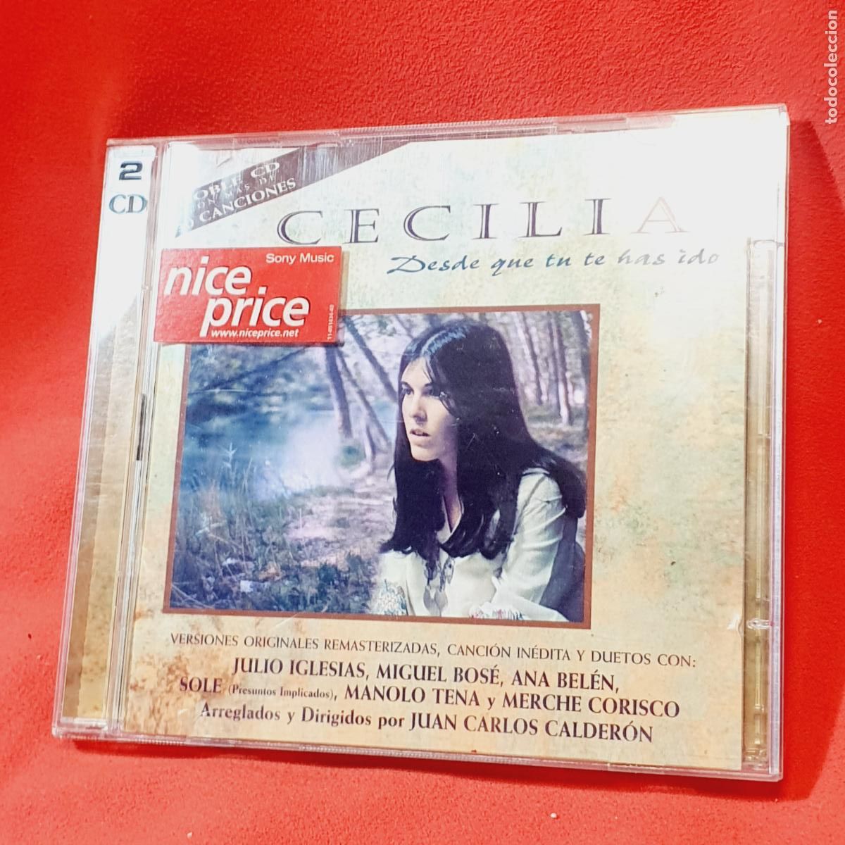 CDs de m&uacute;sica: DOBLE CD-CECILIA-DESDE QUE T&Uacute; TE HAS IDO-30 CANCIONES-SONY MUSIC-EXCELENTE-VER FOTOGRAF&Iacute;AS.