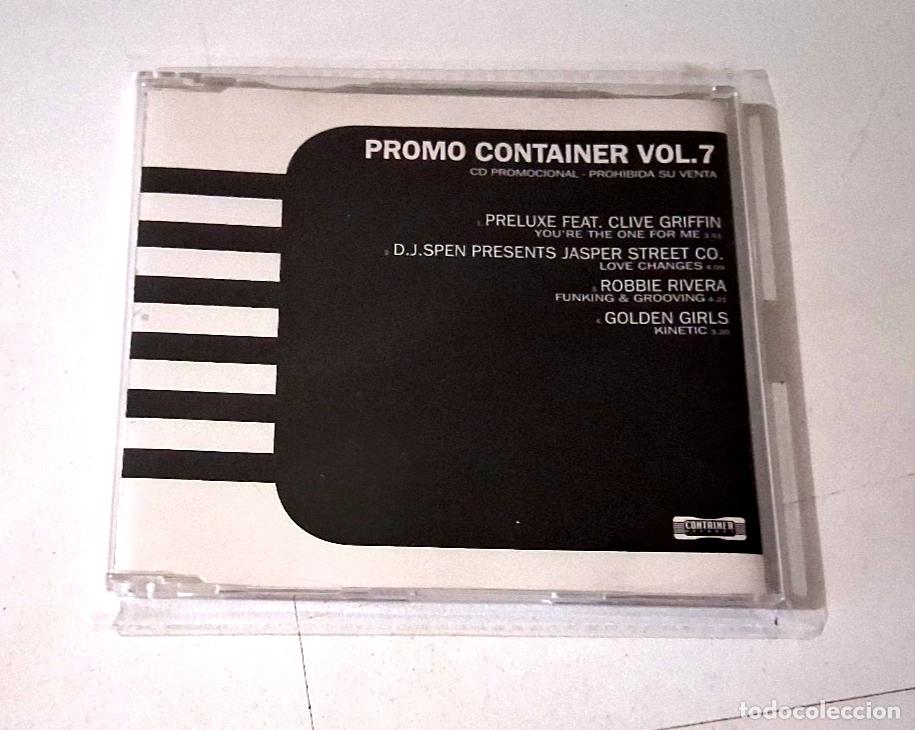 CDs de m&uacute;sica: CD &rdquo;PROMO CONTAINER VOL 7&rdquo; CD SINGLE 4 TRACKS COMO NUEVO - Foto 1