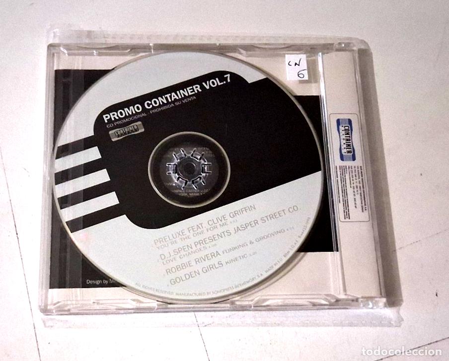 CDs de m&uacute;sica: CD &rdquo;PROMO CONTAINER VOL 7&rdquo; CD SINGLE 4 TRACKS COMO NUEVO - Foto 2