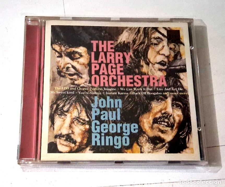 CDs de m&uacute;sica: THE LARRY PAGE ORCHESTRA &rdquo;JOHN PAUL GEORGE RINGO&rdquo; CD 20 TRACKS COMO NUEVO