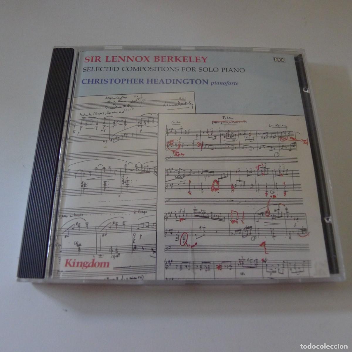 CDs de m&uacute;sica: Christopher Headington &ndash; Sir Lennox Berkeley - Selected Compositions For Solo Piano CD