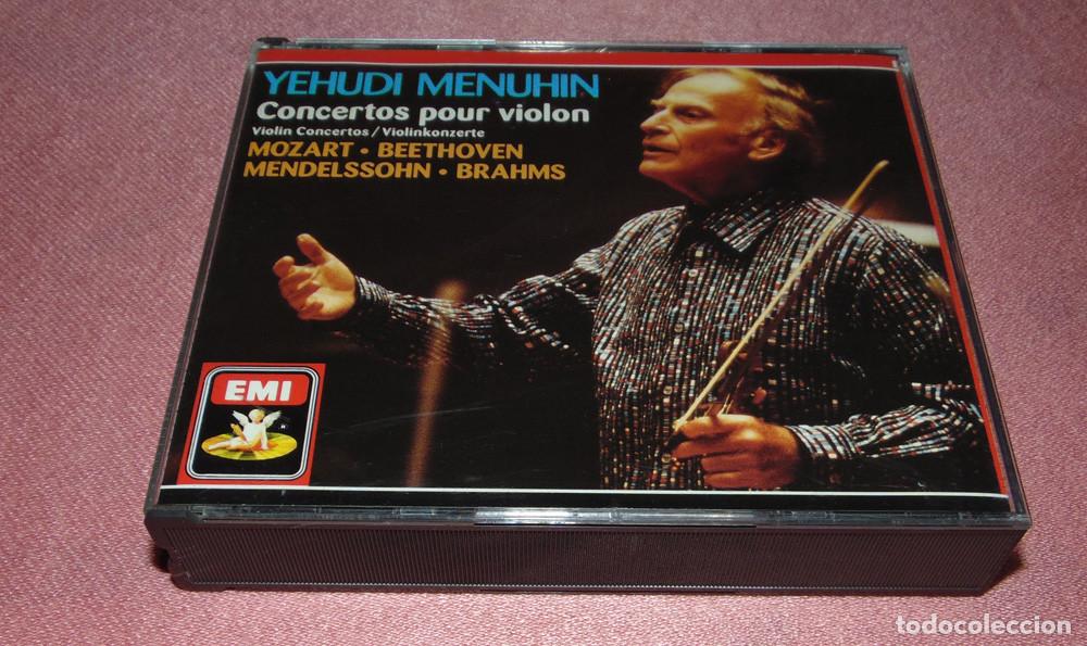 CD de M&uacute;sica: YEHUDI MENUHIN - CONCERTOS POUR VIOLON - VIOLIN CONCERTOS - MOZART, BEETHOVEN, ... DOBLE CD SET EMI