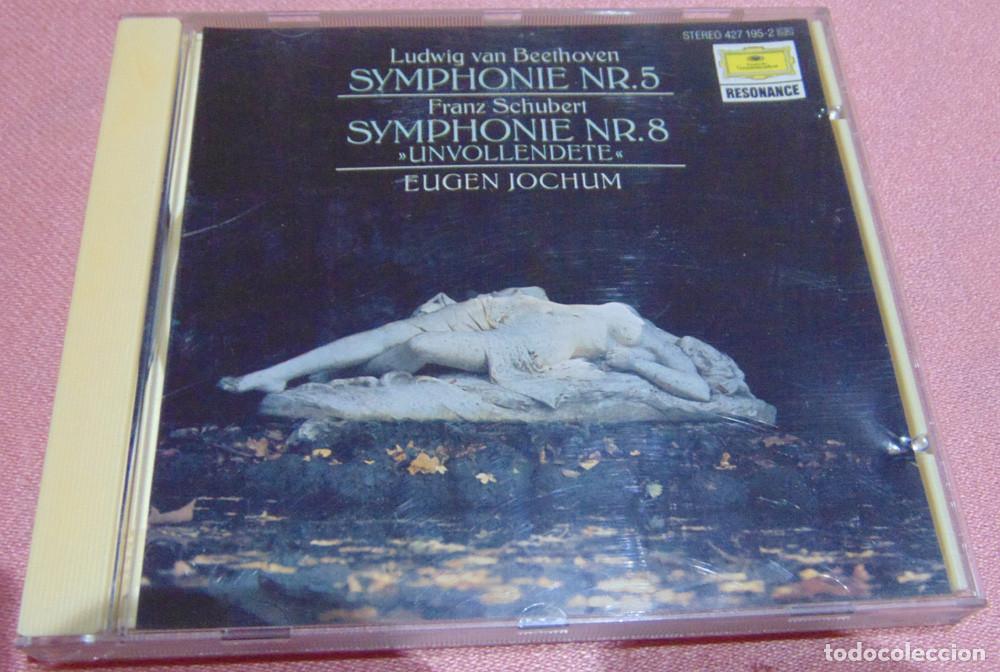 Music CDs: BEETHOVEN - SYMPHONIE N&ordm; 5 - SCHUBERT SYMPHONIE N&ordm; 8 - EUGEN JOCHUM - CD DEUTSCHE GRAMMOPHON