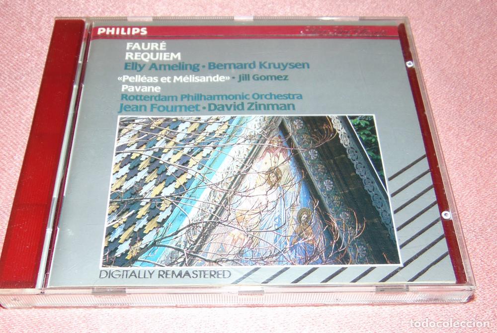 CD de M&uacute;sica: GABRIEL FAUR&Eacute; - REQUIEM - PAVANE - PELLEAS ET MELISANDE - JEAN FOURNET - DAVID ZINMAN - CD PHILIPS