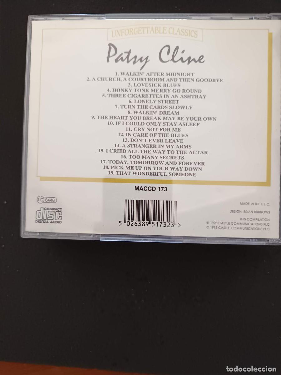CDs de m&uacute;sica: PATSY CLINE. UNFORGETTABLE CLASSICS. ARCHIVE RECORDINGS - Foto 2