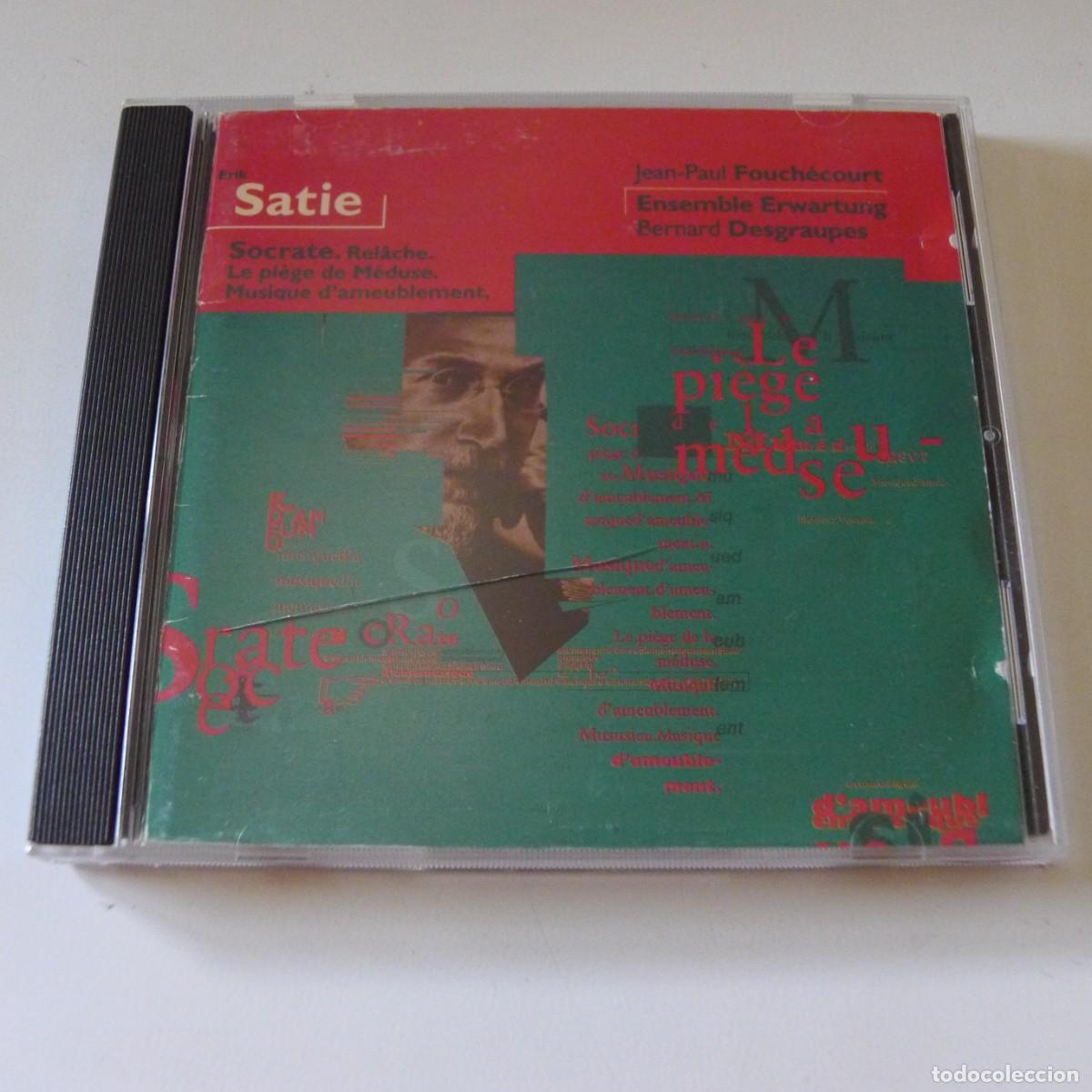 CDs de m&uacute;sica: Erik Satie &ndash; Socrate. Rel&acirc;che. Le Pi&egrave;ge De M&eacute;duse. Musique D'Ameublement. CD