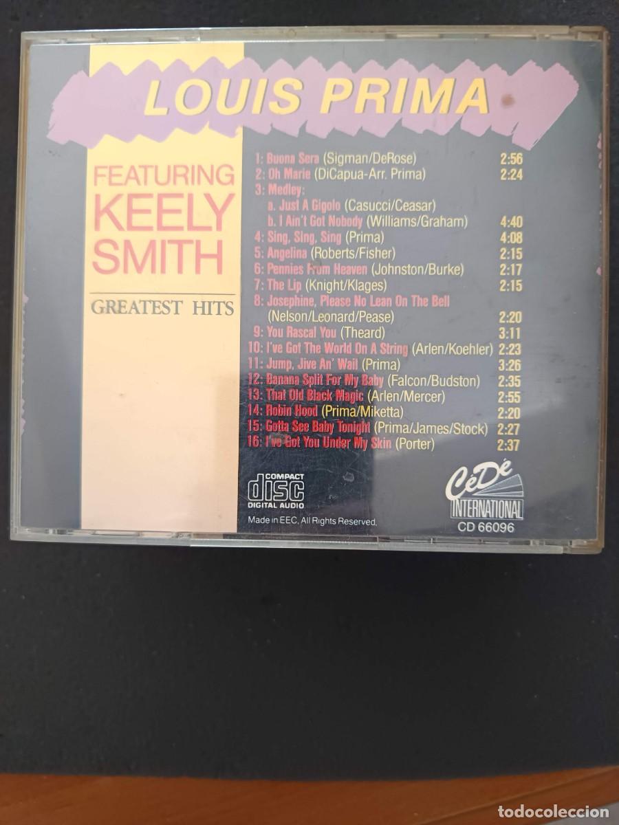 CDs de m&uacute;sica: LOUIS PRIMA FEATURING KEELY SMITH. GREATEST HITS - Foto 2