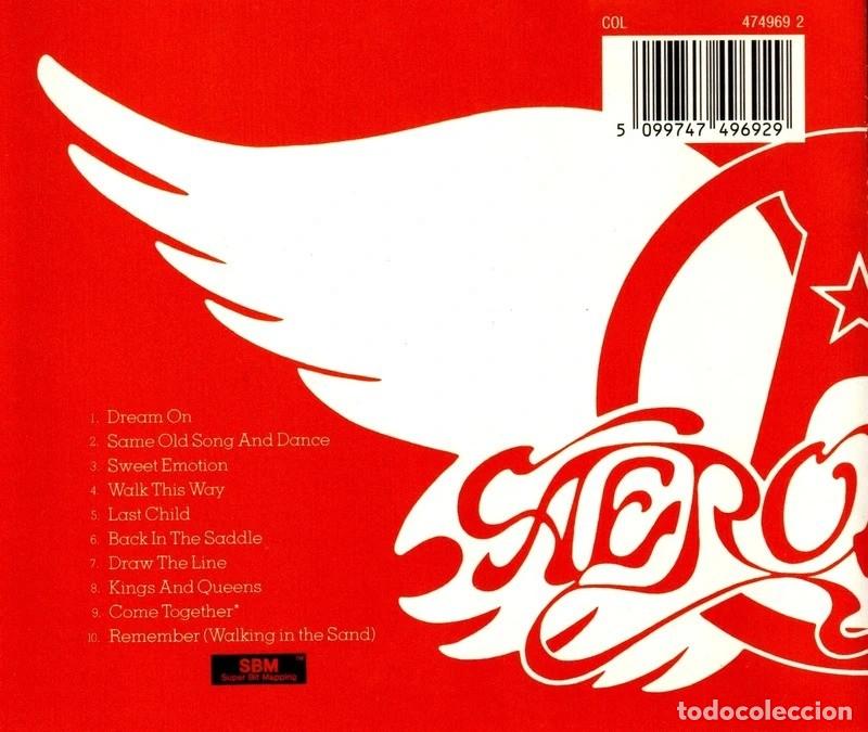 CDs de m&uacute;sica: AEROSMITH. GREATEST HITS. RECOPILATORIO. CD. - Foto 2
