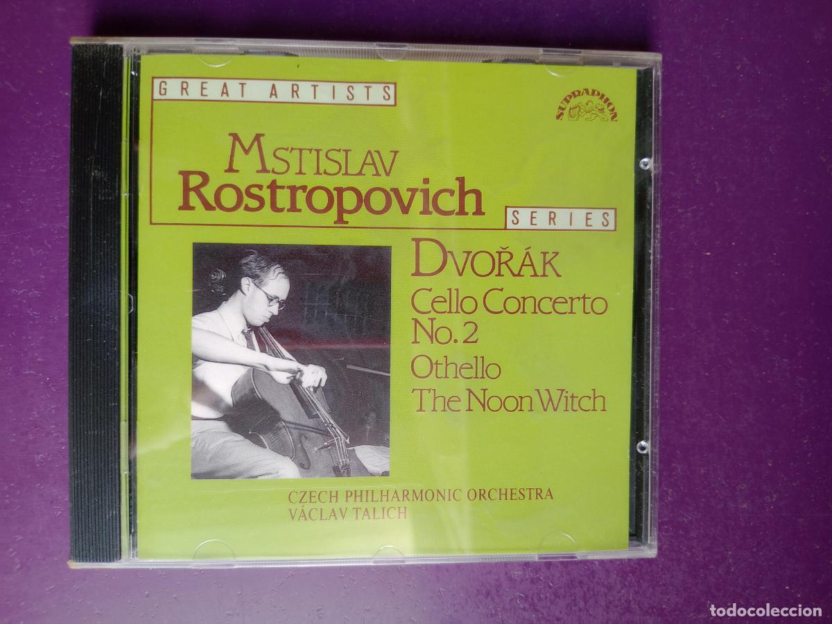 CDs de m&uacute;sica: Dvoř&aacute;k - Rostropovich - Cello Concerto No. 2 / Othello - CD SUPRAPHON 1991 SIN USO