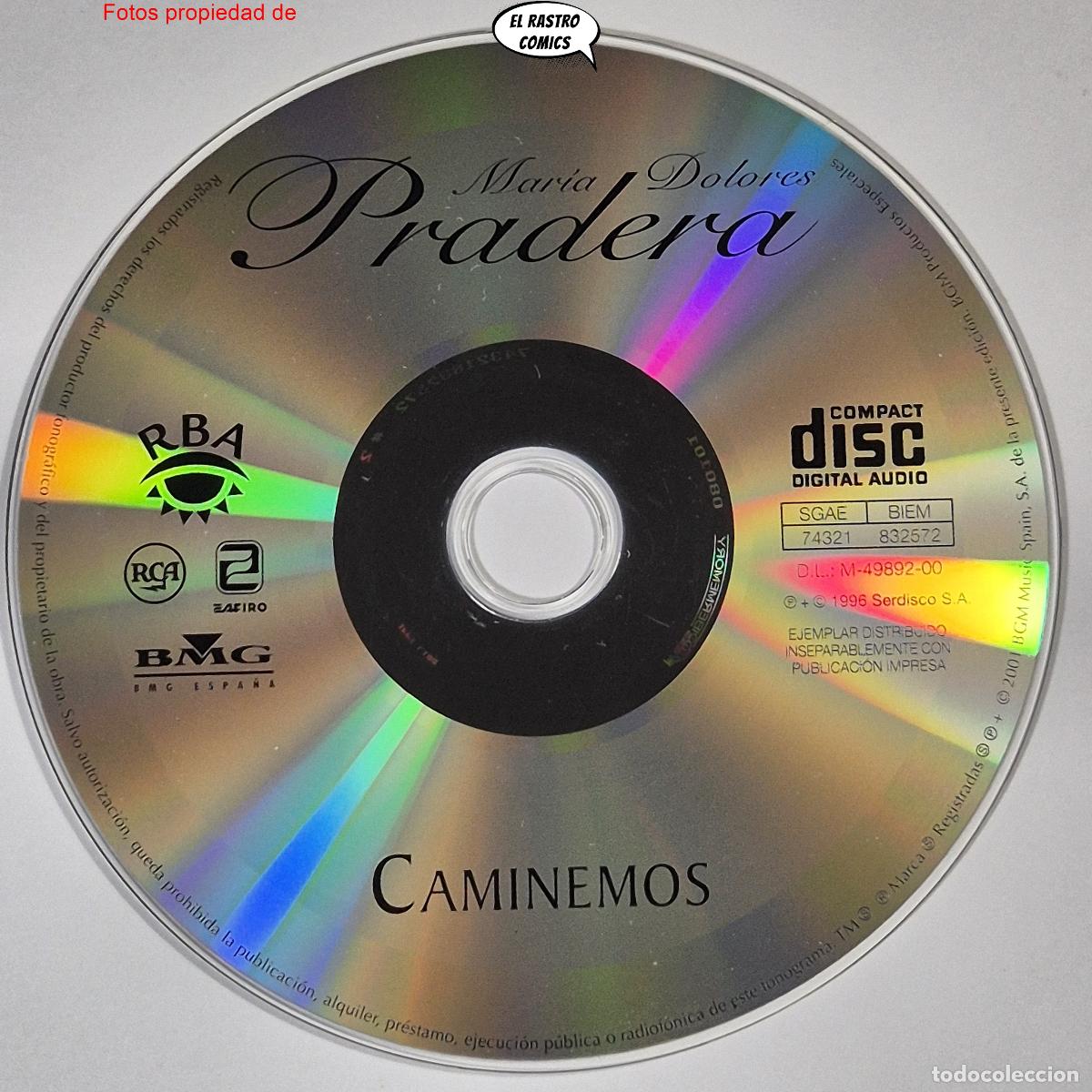 CDs de m&uacute;sica: Maria Dolores Pradera, Caminemos, acompa&ntilde;ada por Los Gemelos, CD Serdisco 1996, ver descripci&oacute;n