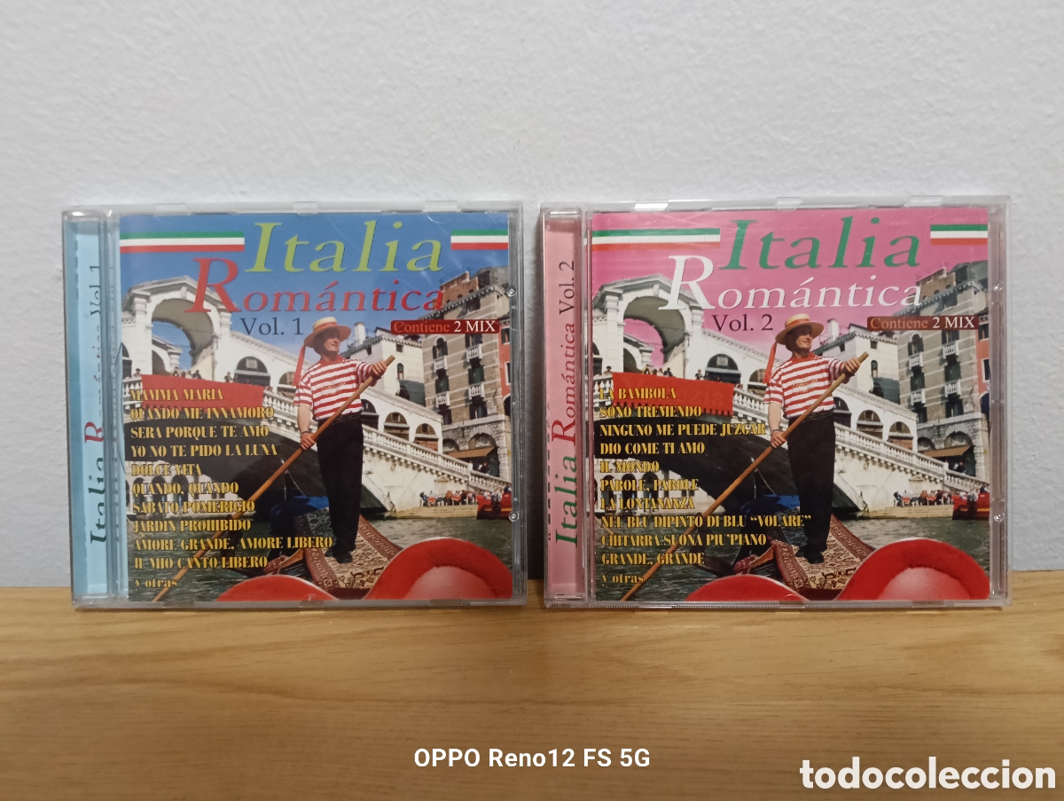 CDs de m&uacute;sica: CD Italia Rom&aacute;ntica Vol. 1 y Vol.2