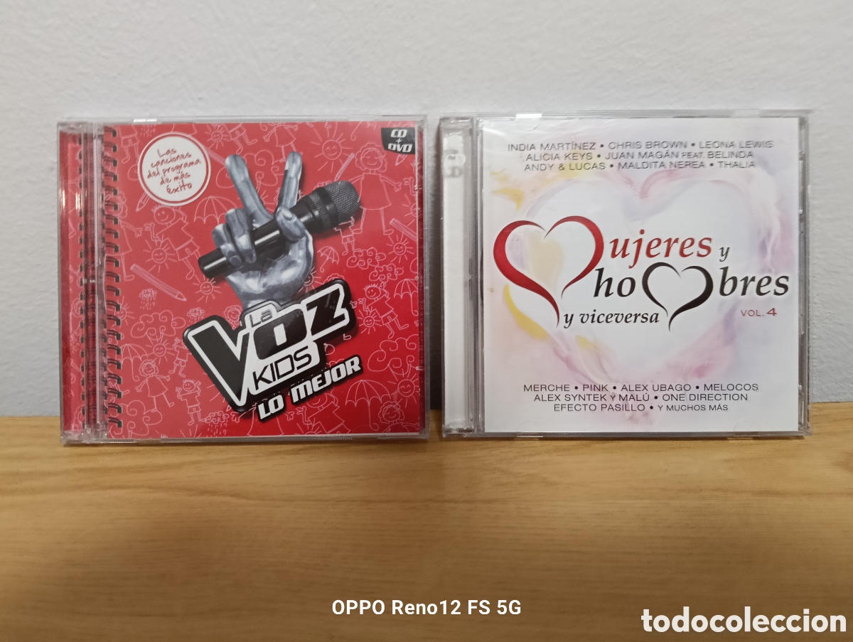 CDs de m&uacute;sica: CD La Voz Kids Lo Mejor y Hombres Mujeres y Viceversa