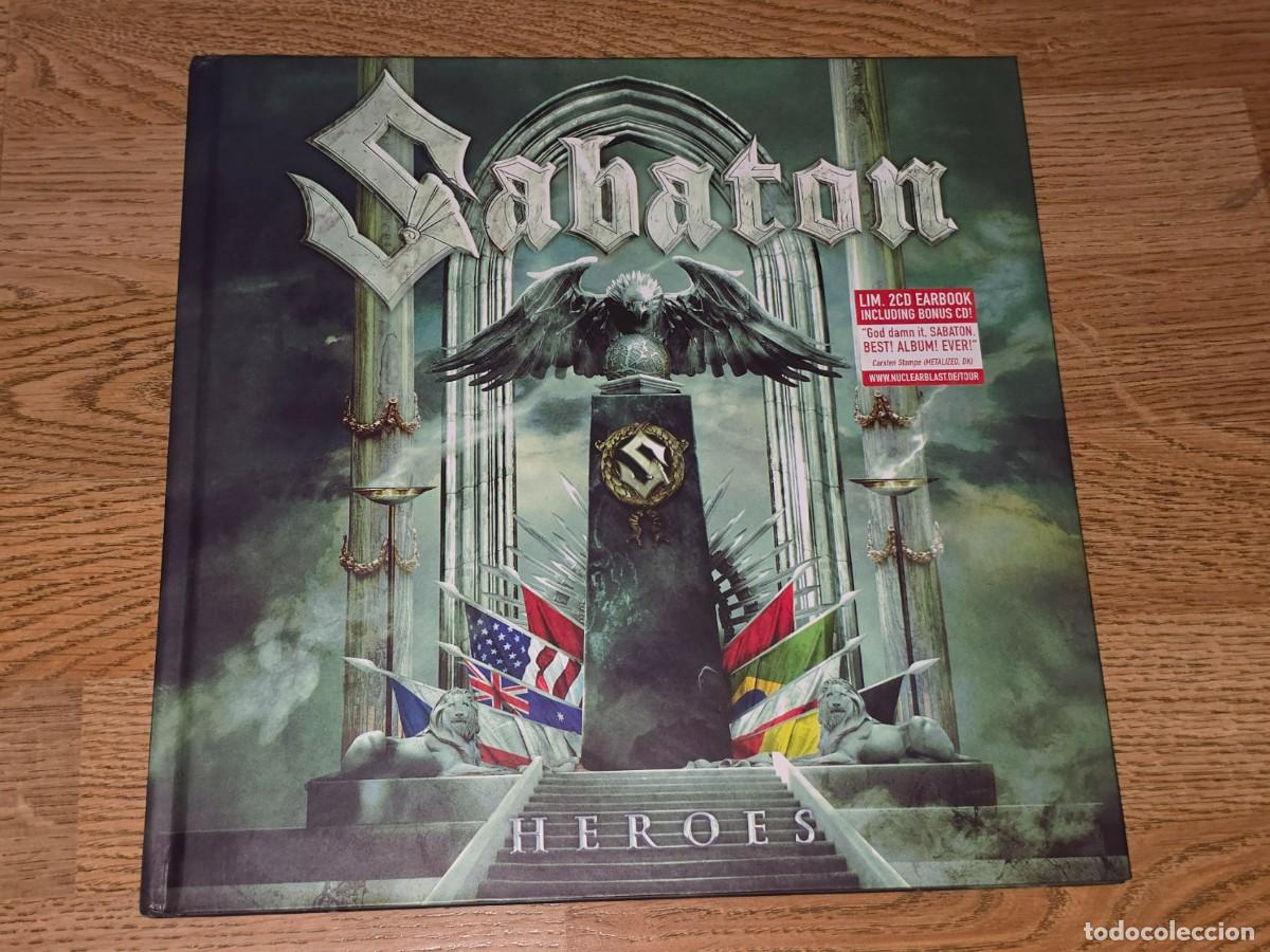 CDs de m&uacute;sica: SABATON 2 CD Heroes, Deluxe Earbook ,FIRMADO por toda la banda, Barcelona 2014*NUEVO*Powerwolf