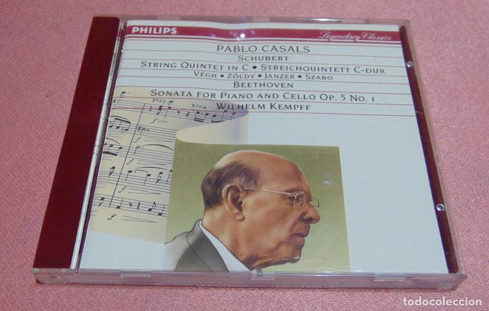 CDs de m&uacute;sica: FRANZ SCHUBERT- BEETHOVEN - PABLO CASALS - WILHELM KEMPFF - MADE IN WEST GERMANY CD ALBUM