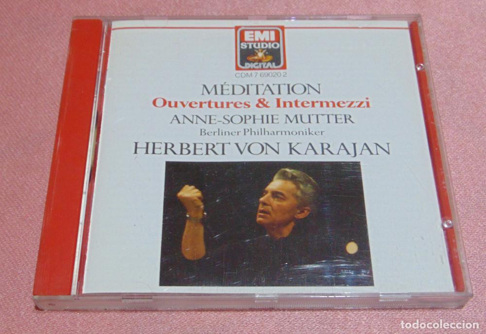 CD de M&uacute;sica: MEDITATION - OUVERTURES ET INTERMEZZI - MUTTER - KARAJAN - CD ALBUM EMI - MADE IN GERMANY