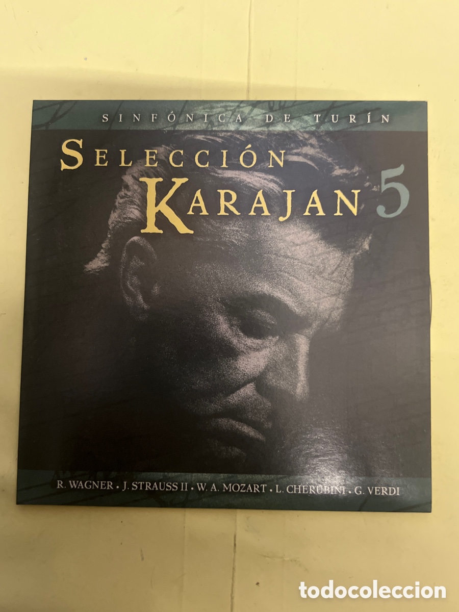 CDs de m&uacute;sica: T1/D3/100. CD. Selecci&oacute;n Karajan 5. Wagner. Strauss. Mozart. Cherubini. Verdi. 2000.