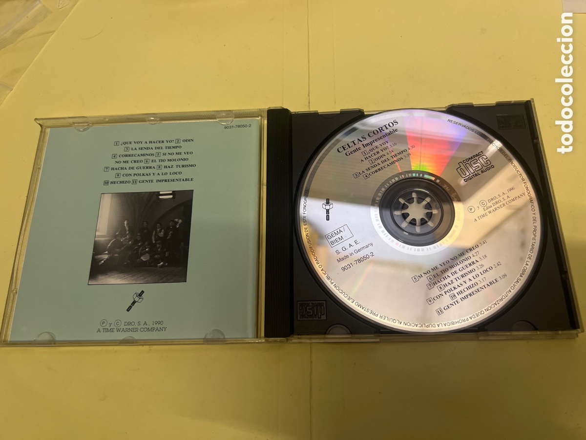 CDs de m&uacute;sica: T1/D3/102. CD CELTAS CORTOS GENTE IMPRESENTABLE - Foto 3