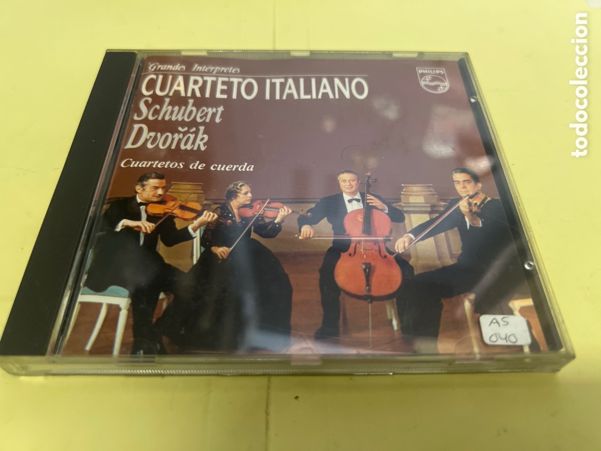 CDs de m&uacute;sica: T1/D3/103. DISCO CD. Schubert, Dvorak &ndash; Cuarteto Italiano - Grandes Int&eacute;rpretes. COMPACT DISC.