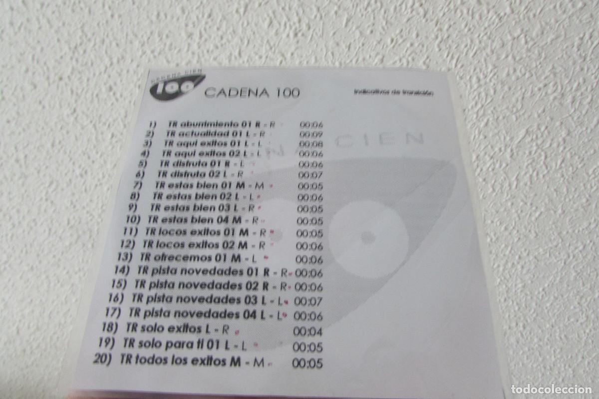CDs de m&uacute;sica: CADENA 100 INDICATIVOS DE TRANSICION CDR