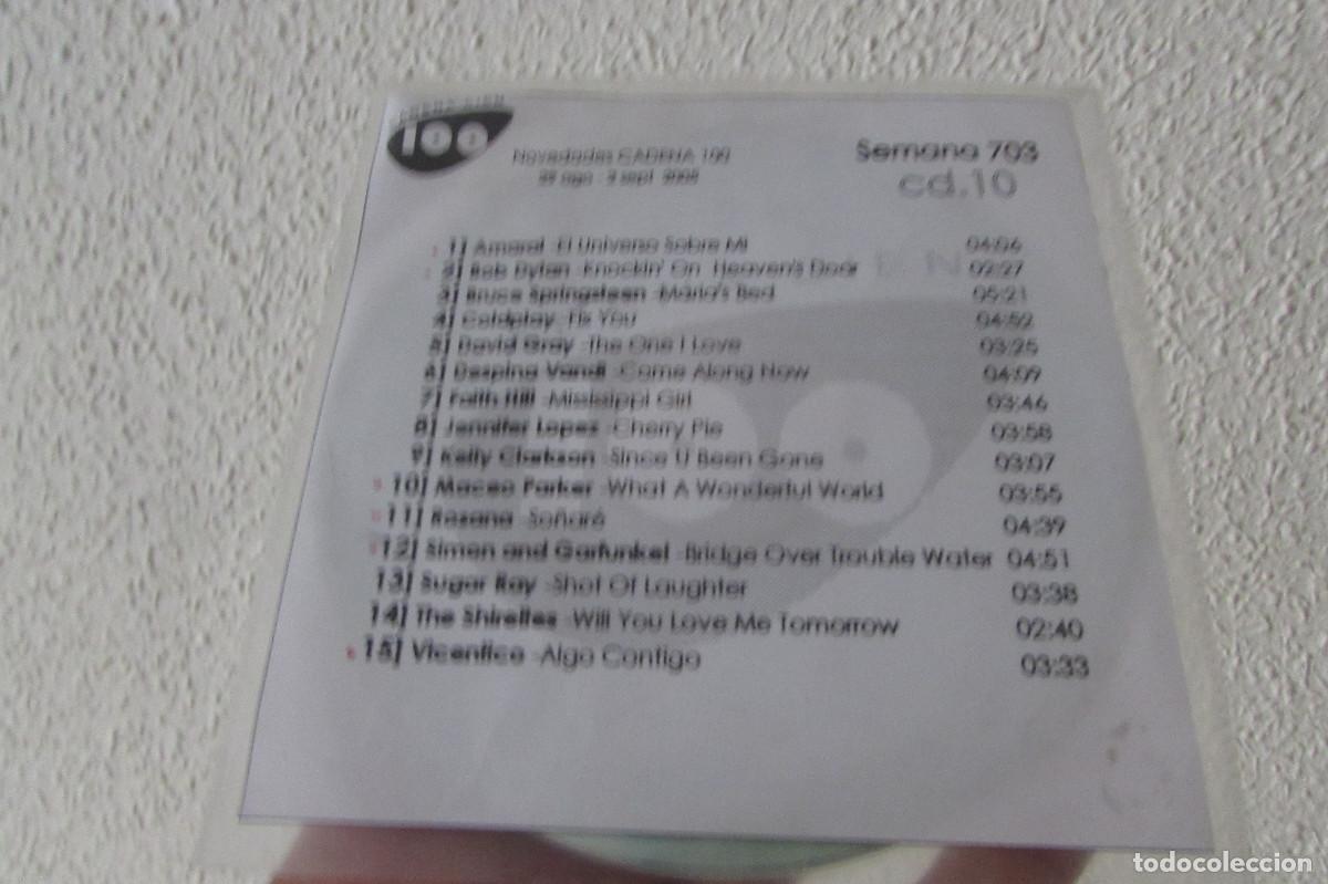 CDs de m&uacute;sica: NOVEDADES CADENA 100 2005 SEMANA 703,,BOB DYLAN..JENNIFER LOPEZ..BRUCE SPRINGSTEEN..COLDPLAY..