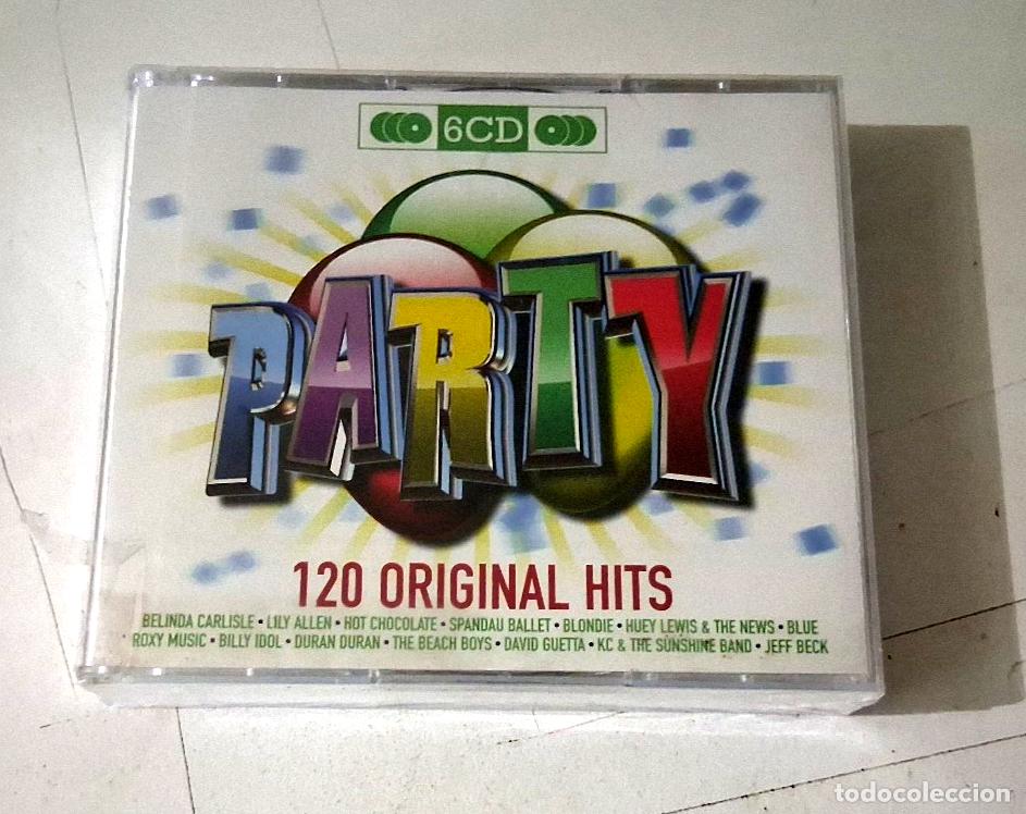 CDs de m&uacute;sica: CD &rdquo;PARTY 120 ORIGINAL HITS&rdquo; 6CD 120 TRACKS PRECINTADO SEALED LILY ALLEN BLONDIE