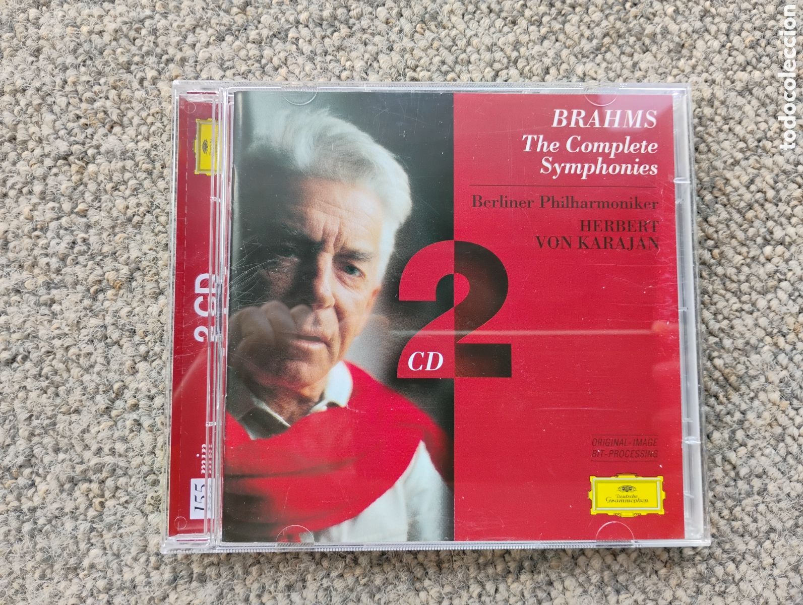 CDs de m&uacute;sica: Brahms: Las cuatro sinfon&iacute;as. Filarm&oacute;nica de Berl&iacute;n. Karajan. DG 2 cds