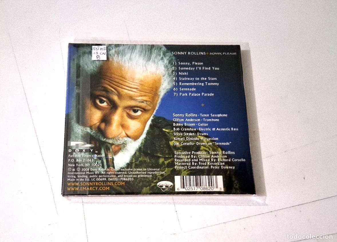 CDs de m&uacute;sica: SONNY ROLLINS &rdquo;SONNY PLEASE&rdquo; CD 7 TRACKS DIGIPACK - Foto 2