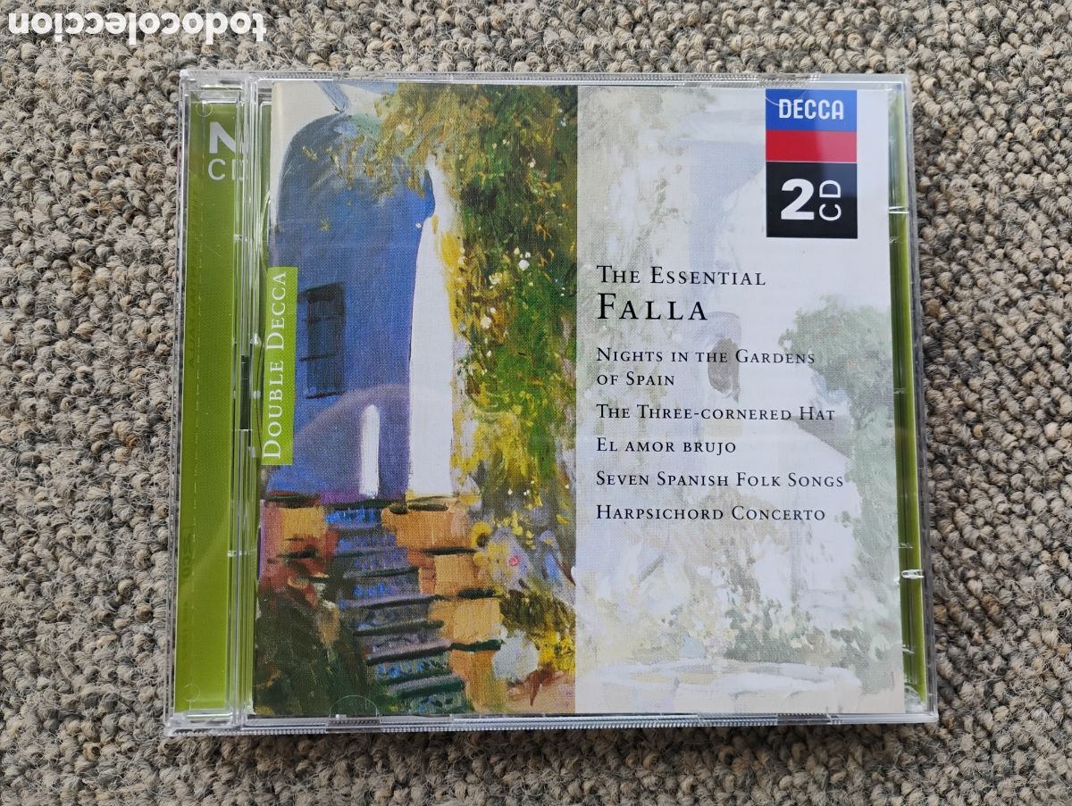 CDs de m&uacute;sica: Falla: El amor brujo y otras obras. Larrocha, Frubeck, etc Decca. 2 cds
