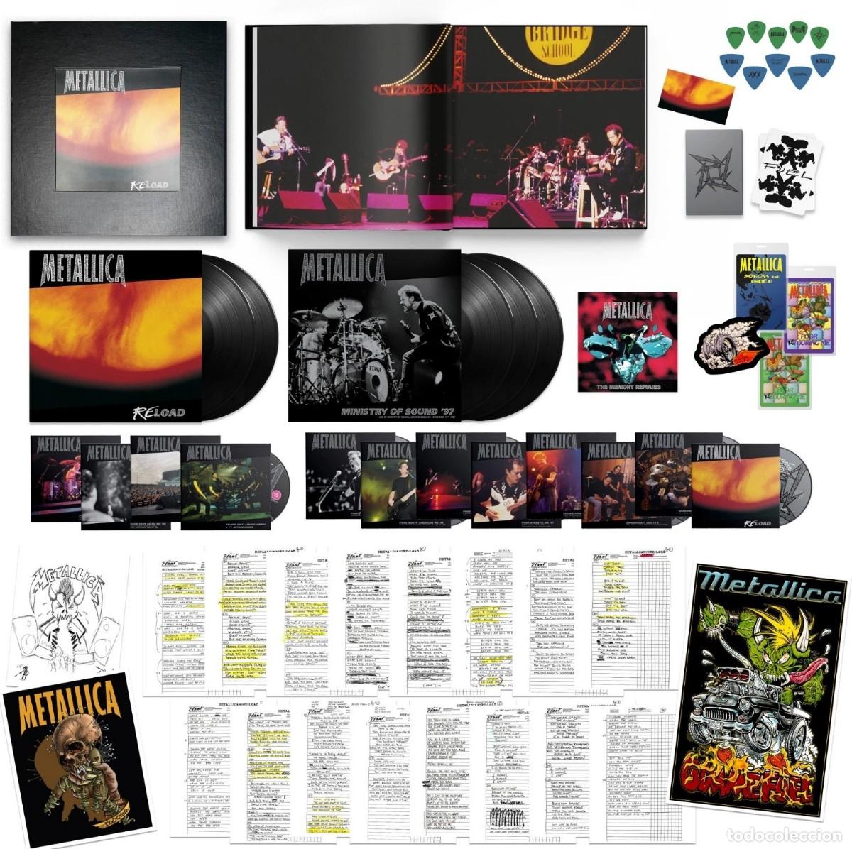 CDs de m&uacute;sica: METALLICA-ReLoad (Remastered) - Boxset Especial (15 CD + 4 DVD + 5 LP-Vinilo)a la venta el 26 de JUN
