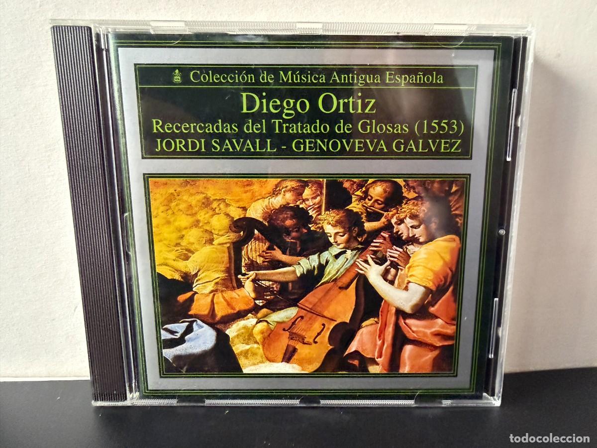 CDs de m&uacute;sica: Diego Ortiz - Jordi Savall, Genoveva G&aacute;lvez - Recercadas Del Tratado de Glosas (1553) (CD)