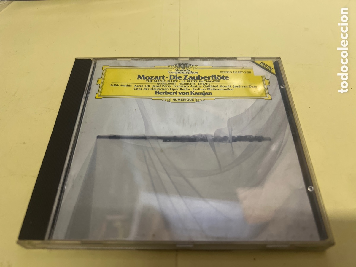 CDs de m&uacute;sica: Mozart. Karajan - Die Zauberfl&ouml;te (Querschnitt). The Magic Flute (Highlights). La Flute Enchant&eacute;e
